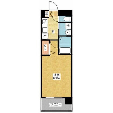 浅間町駅 徒歩5分 5階の物件間取画像